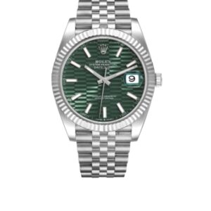 롤렉스 데이저스트 41mm 126334-0030  Full 904L Fluted Motif Olive Green Dial Jubilee[CLEAN]