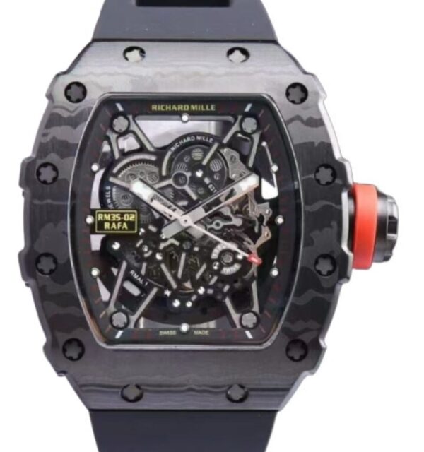리차드밀 RM35-02 44.5mm Carbon Fiber Rubber Strap Dial[SONIC]
