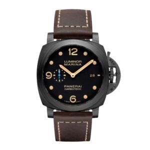 파네라이 루미노르 Marina 1950 3 Days 44mm PAM00661 Carbon Fiber Leather Strap Black Dial[VS]