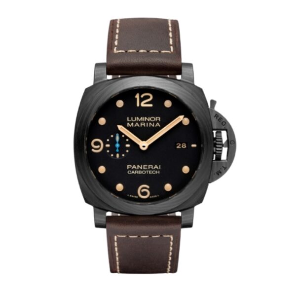 파네라이 루미노르 Marina 1950 3 Days 44mm PAM00661 Carbon Fiber Leather Strap Black Dial[VS]
