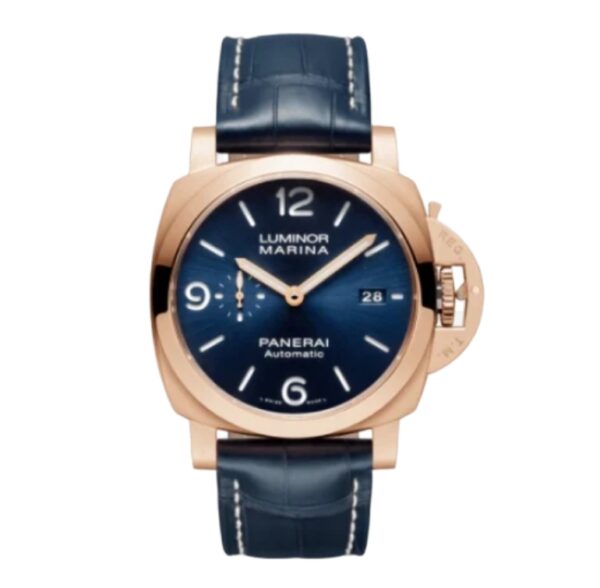 파네라이 루미노르 Marina 44mm PAM01114 Red gold Leather Strap Blue Dial[VS]