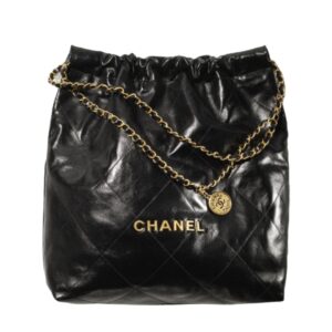 샤넬[chanel/팬더샵]22백 라지 핸드백(블랙/금장/램스킨)