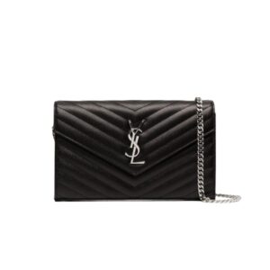생로랑[ysl]카산드라 WOC 체인 백(블랙/은장)