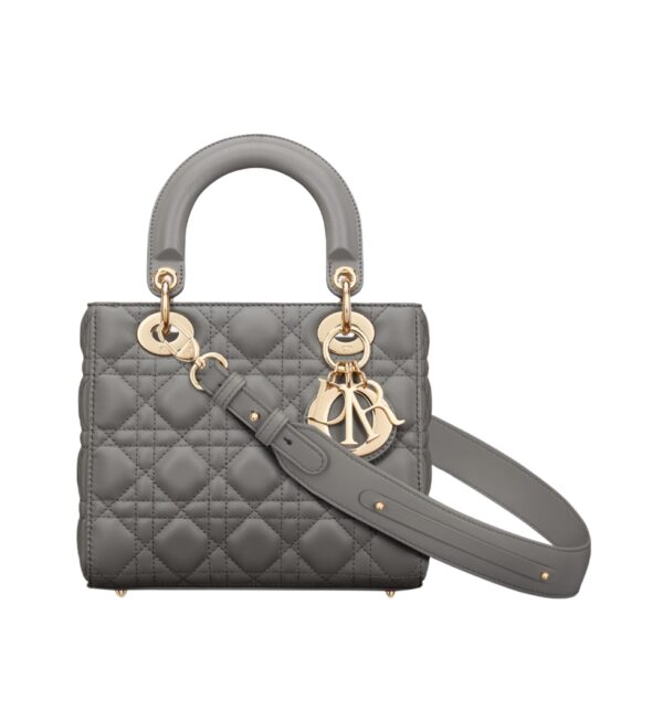 디올[dior/여왕]레이디 디올 ABC 스몰 백(스톤 그레이/까나쥬/램스킨)