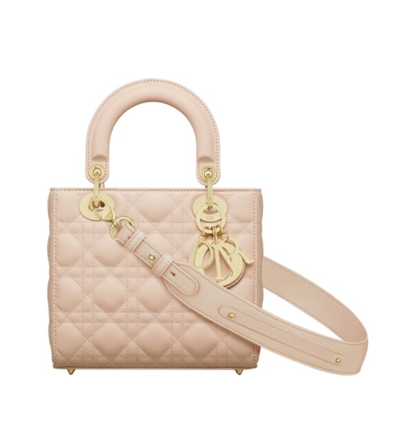 디올[dior/여왕]레이디 디올 ABC 스몰 백(파우더 핑크/까나쥬/램스킨)