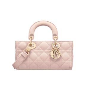 디올[dior/여왕]레이디 디조이 스몰 백(파우더 핑크/까나쥬/램스킨)