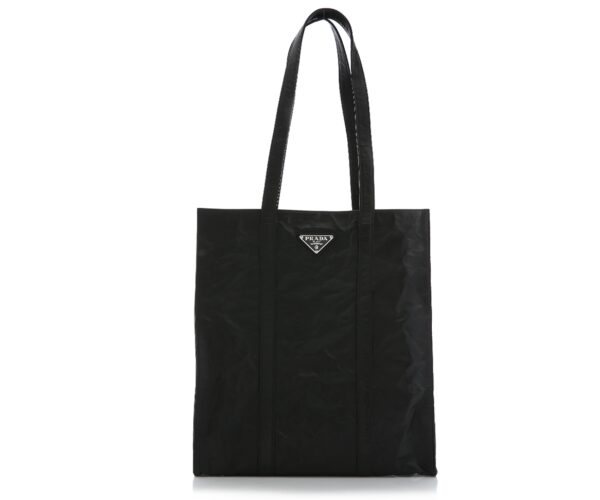 프라다[prada/블랙프라임]링클 나파 레더 스몰 토트백(블랙)