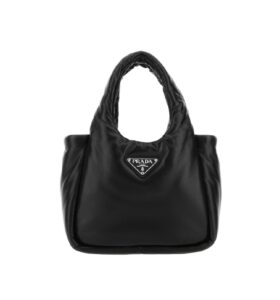 프라다[prada/블랙프라임]소프트 패딩 나파 레더 핸드백(블랙)