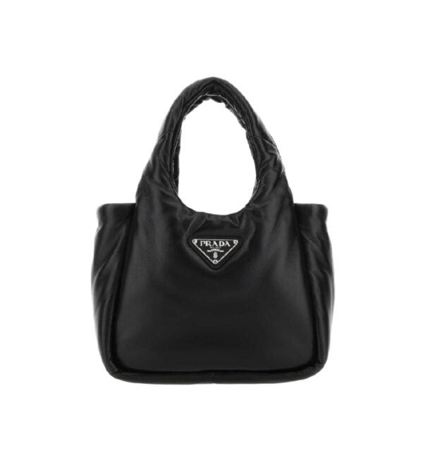 프라다[prada/블랙프라임]소프트 패딩 나파 레더 핸드백(블랙)