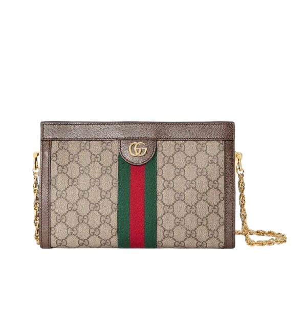 구찌[gucci/OC]오피디아 체인 스몰 숄더백(GG수프림 베이지/에보니)