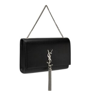 생로랑[ysl]케이트 미디엄 태슬 백(블랙/은장)