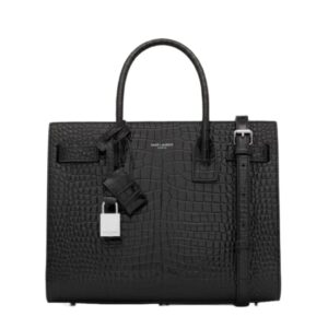 생로랑[ysl]크로커다일 삭 드 주르 백 베이비(블랙/은장)