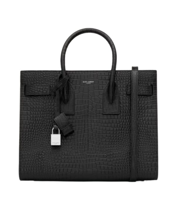 생로랑[ysl]크로커다일 삭 드 쥬르 스몰(블랙/은장)