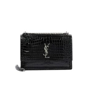 생로랑[ysl]크로커다일 선셋 미디엄(블랙/은장)