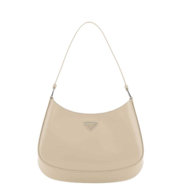 프라다[prada/블랙프라임]클레오 브러시드 레더 숄더백(데저트)