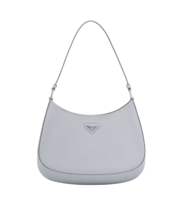 프라다[prada/블랙프라임]클레오 브러시드 레더 숄더백(콘플라워)